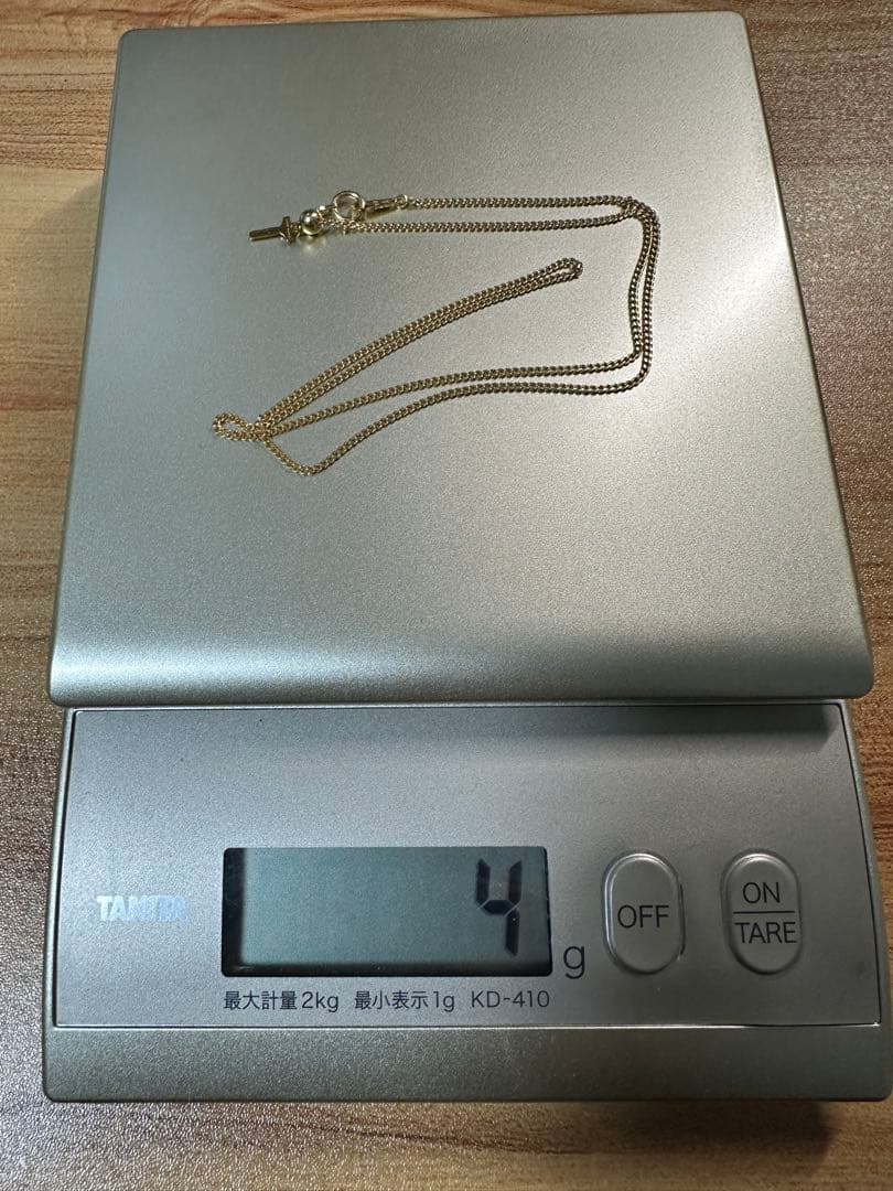 18金 K18 スライド式アジャスター 喜平ネックレス 男女兼用 約4g