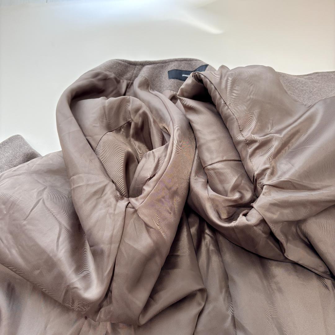 美品 ジャーナルスタンダード　スーパー140ビーバーノーカラーコート リバー