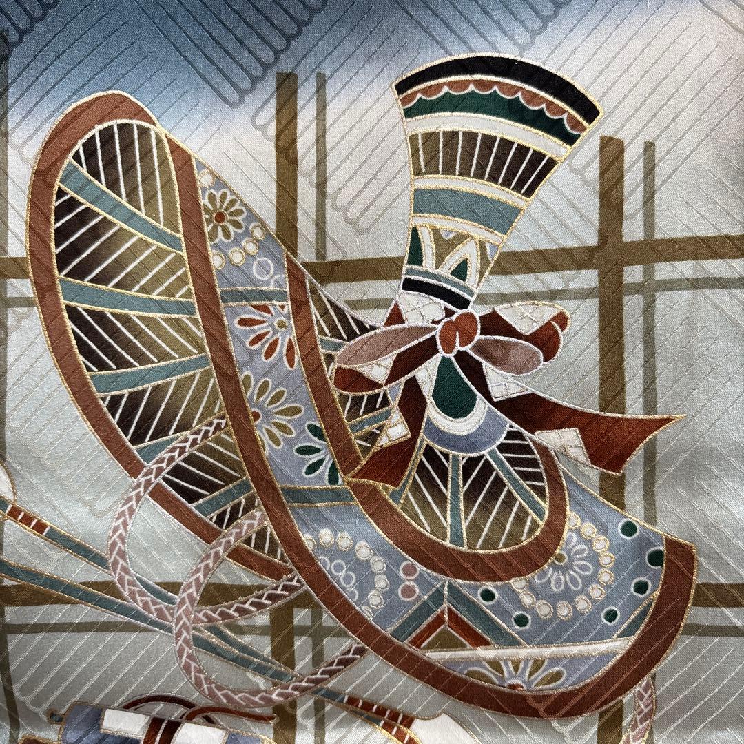 No.12正絹男の子お祝い着　のしめ　　産着　七五三　 新品未使用