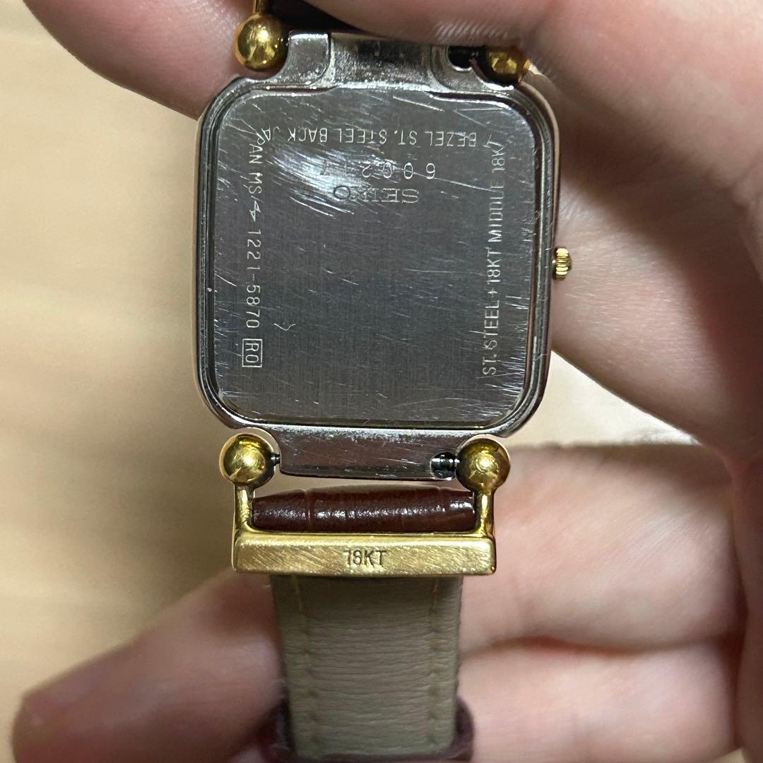 SEIKO RONSARD ロンサール 1221-5870 18金 不動品