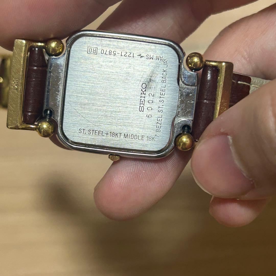 SEIKO RONSARD ロンサール 1221-5870 18金 不動品