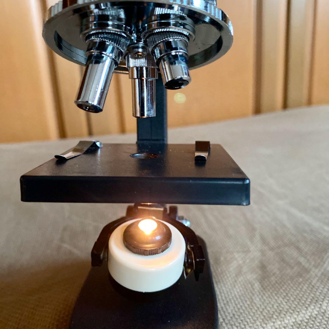 顕微鏡　レトロ　35年物　希少価値‼️ 本体かなり美品です‼️