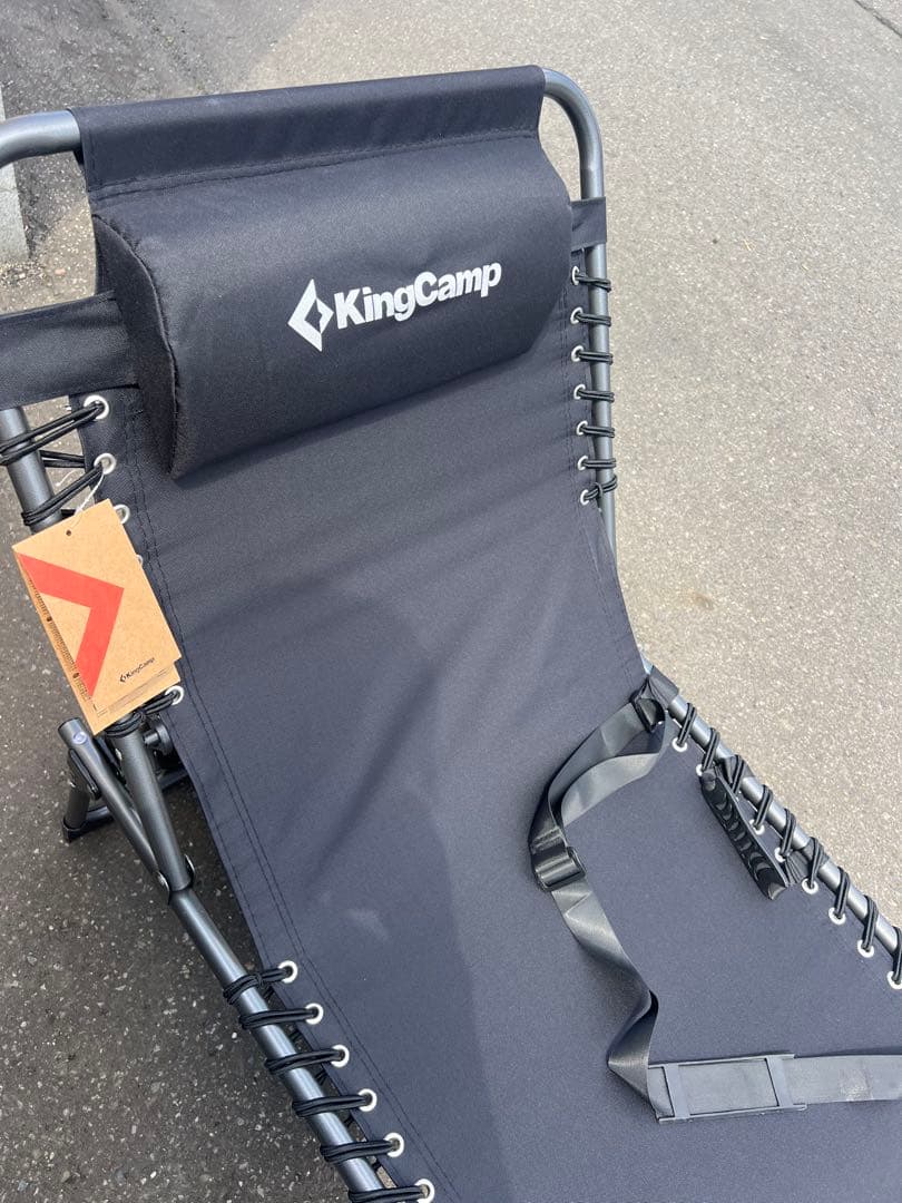 KingCamp アウトドアチェア 黒 2台
