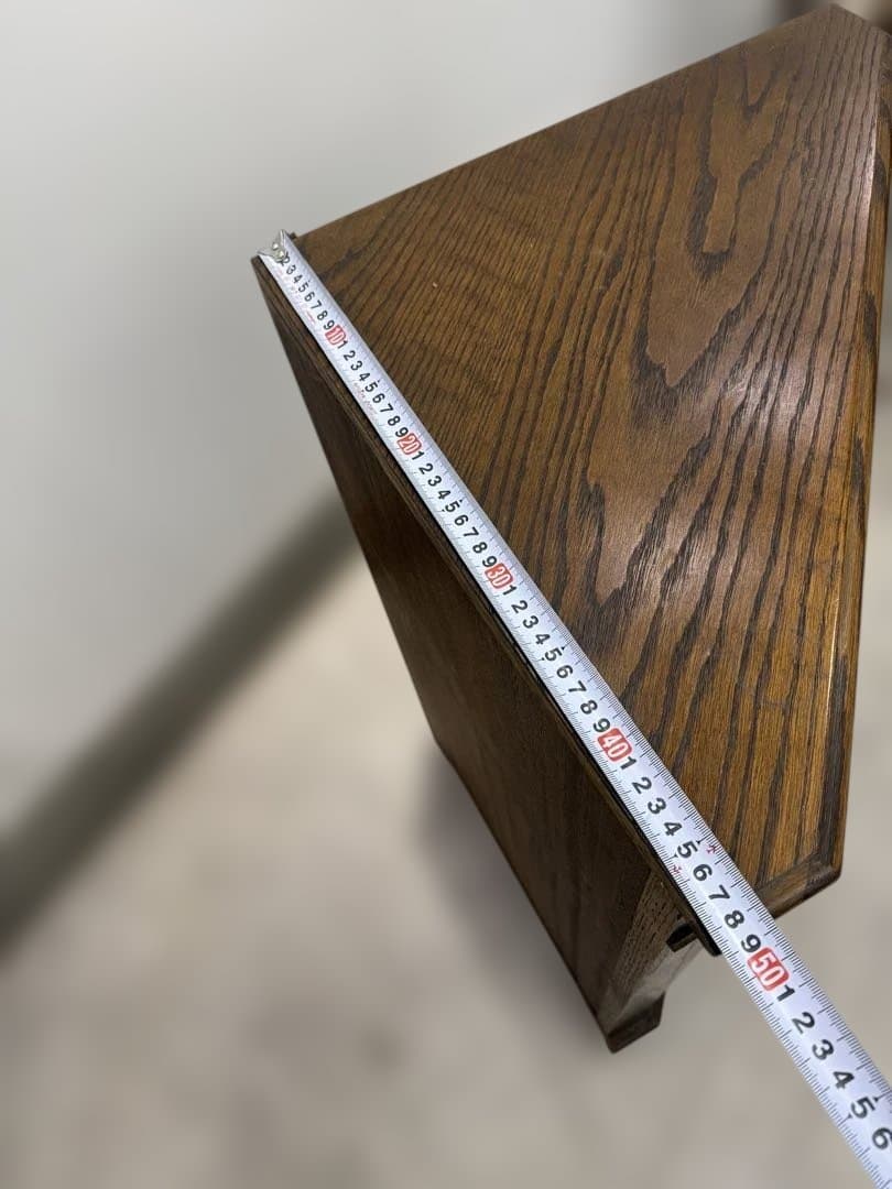 取りに来れる方限定　英国製　木製コーナーキャビネット ブラウン　ビンテージ