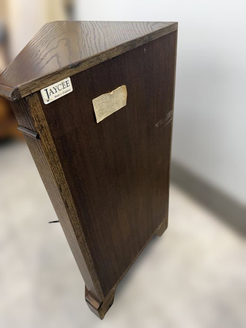 取りに来れる方限定　英国製　木製コーナーキャビネット ブラウン　ビンテージ