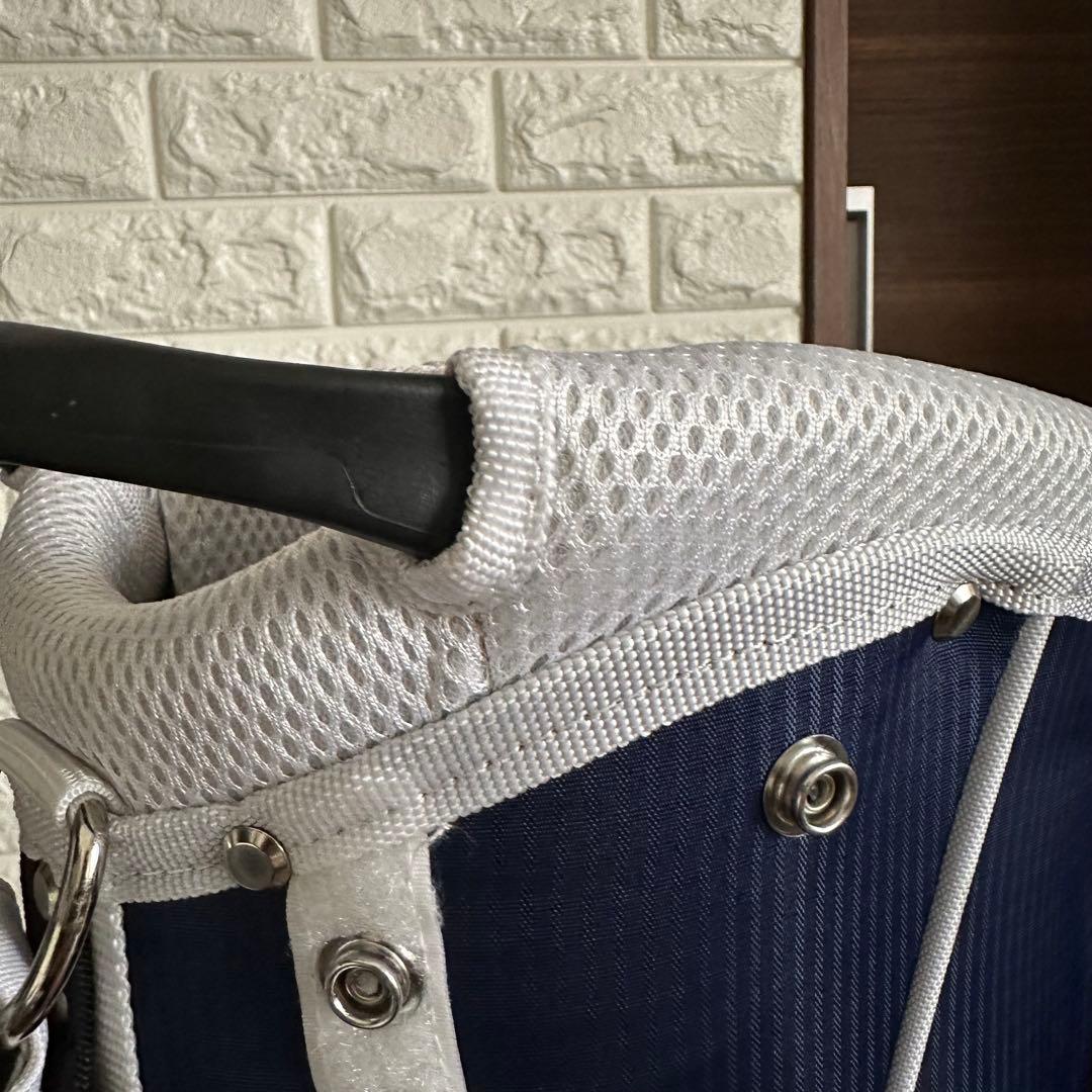 ニューバランス リップストップ 軽量 ハーフキャディバッグ 7.5型 ネイビー