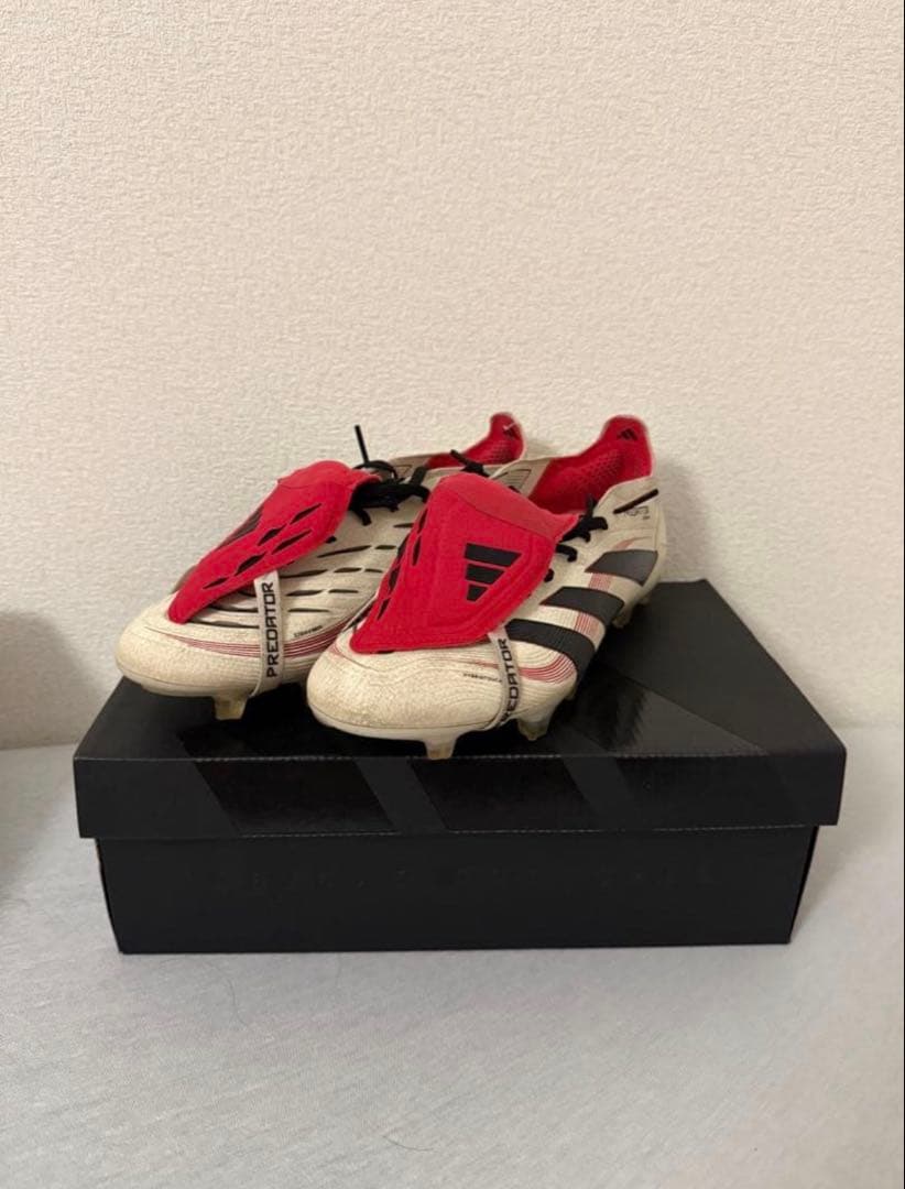 adidas Predator サッカーシューズ レッド/ホワイト 27cm
