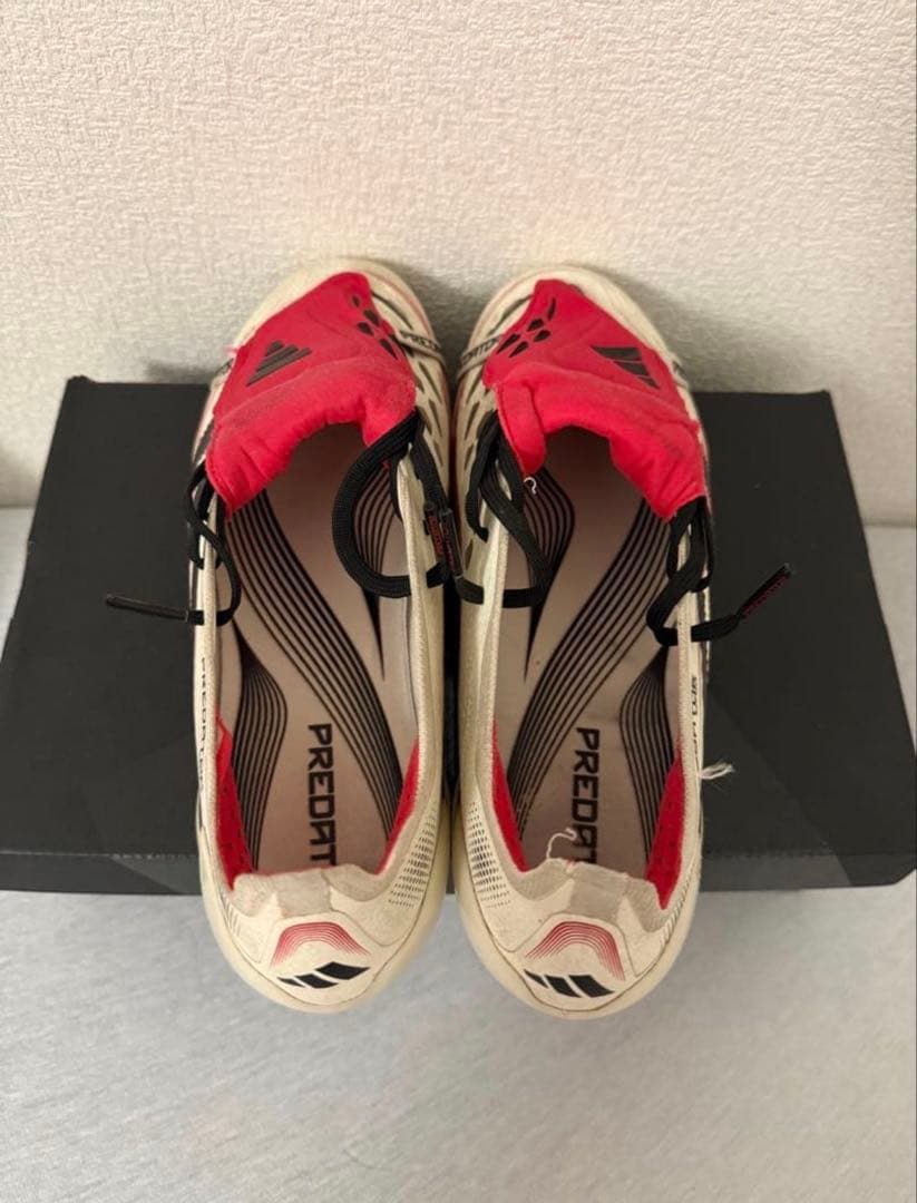 adidas Predator サッカーシューズ レッド/ホワイト 27cm