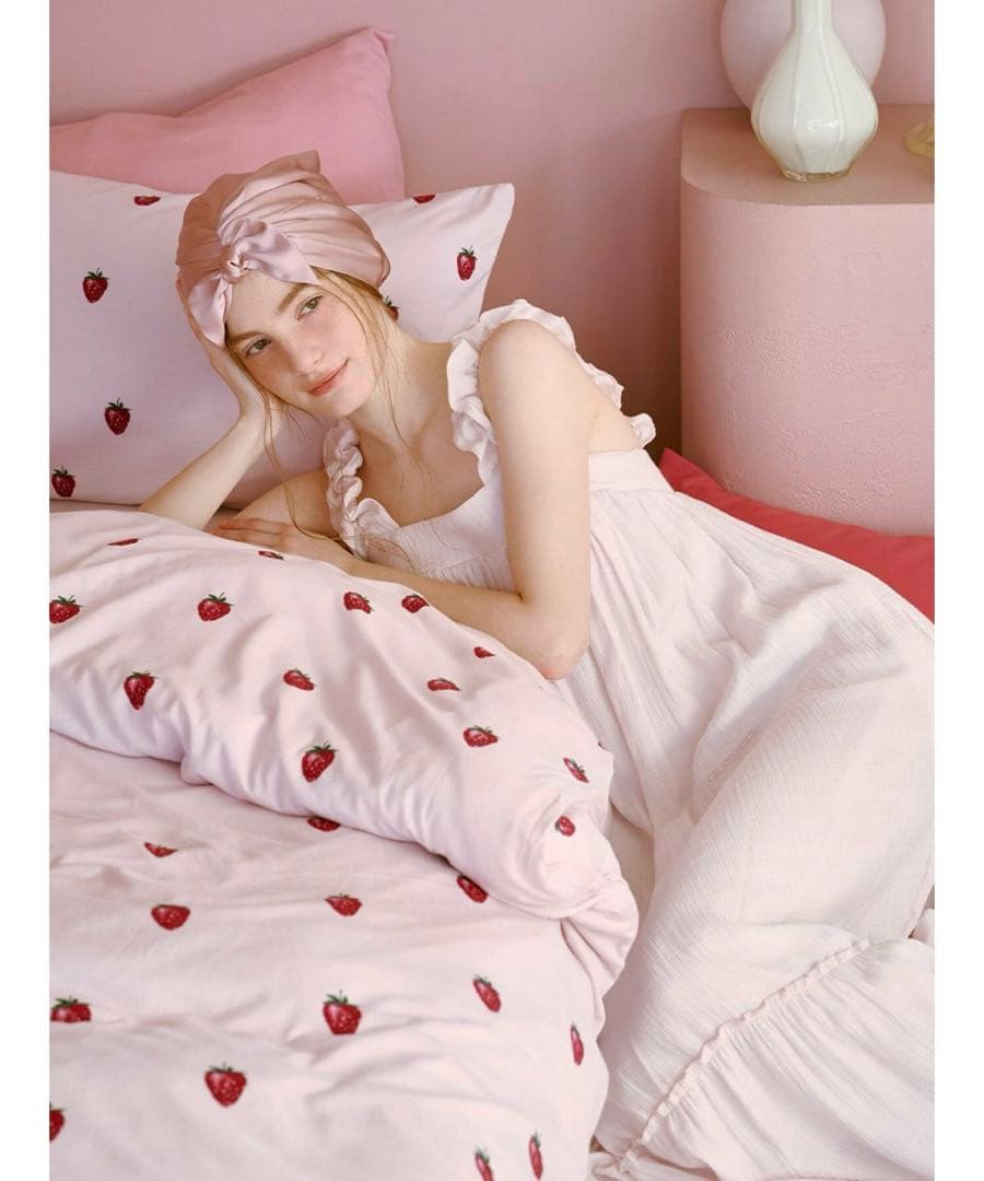 ジェラピケ　寝具　シングル　3点セット　いちご柄　新品
