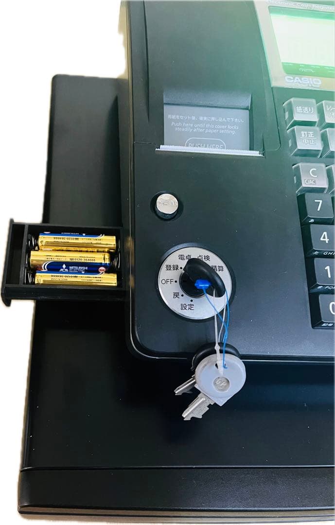 CASIO カシオ 電子レジスター NL-300 動作確認済 鍵付き