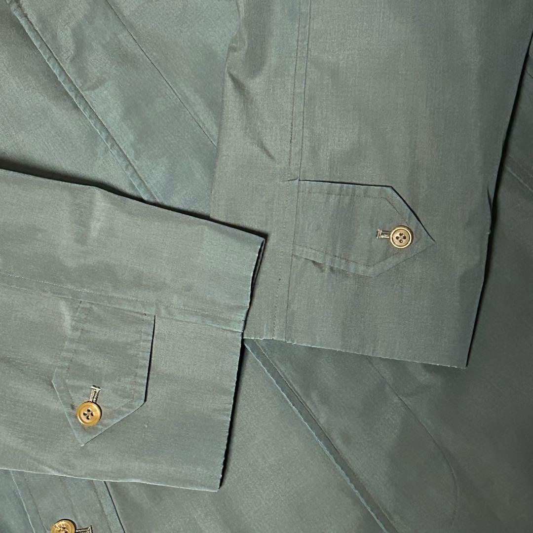 美品 Burberrys バーバリーズ ヴィンテージ バルマカーンコート 青緑