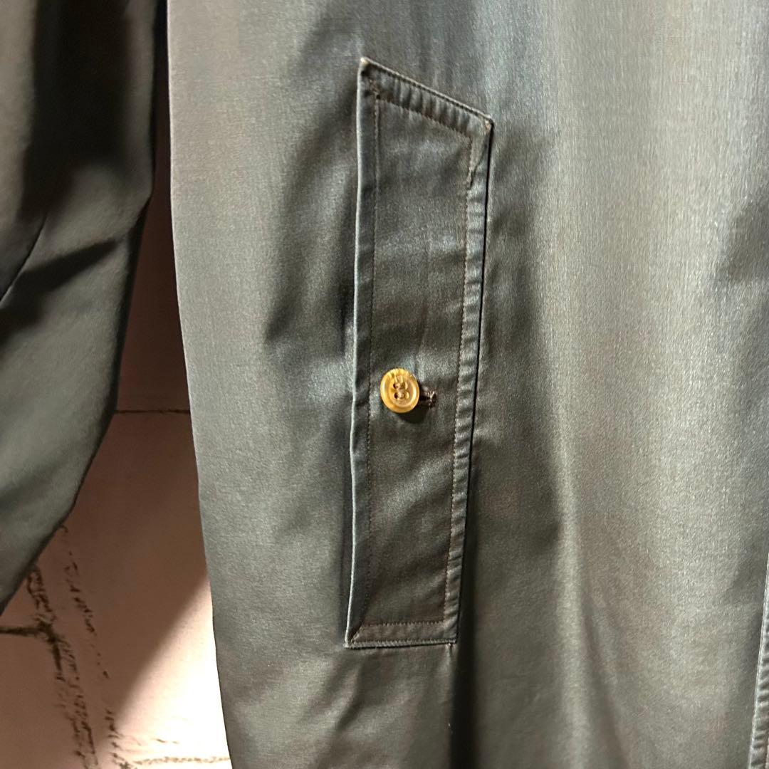 美品 Burberrys バーバリーズ ヴィンテージ バルマカーンコート 青緑