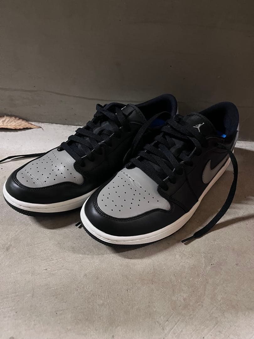 Nike Air Jordan 1 Low ブラック/グレー　ゴルフシューズ