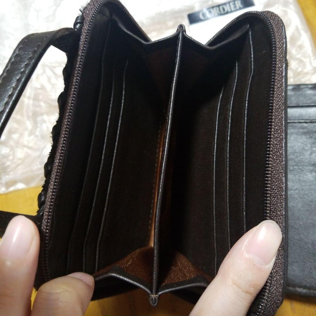 未使用　CORDIER 馬革 レディース コンパクト財布 042