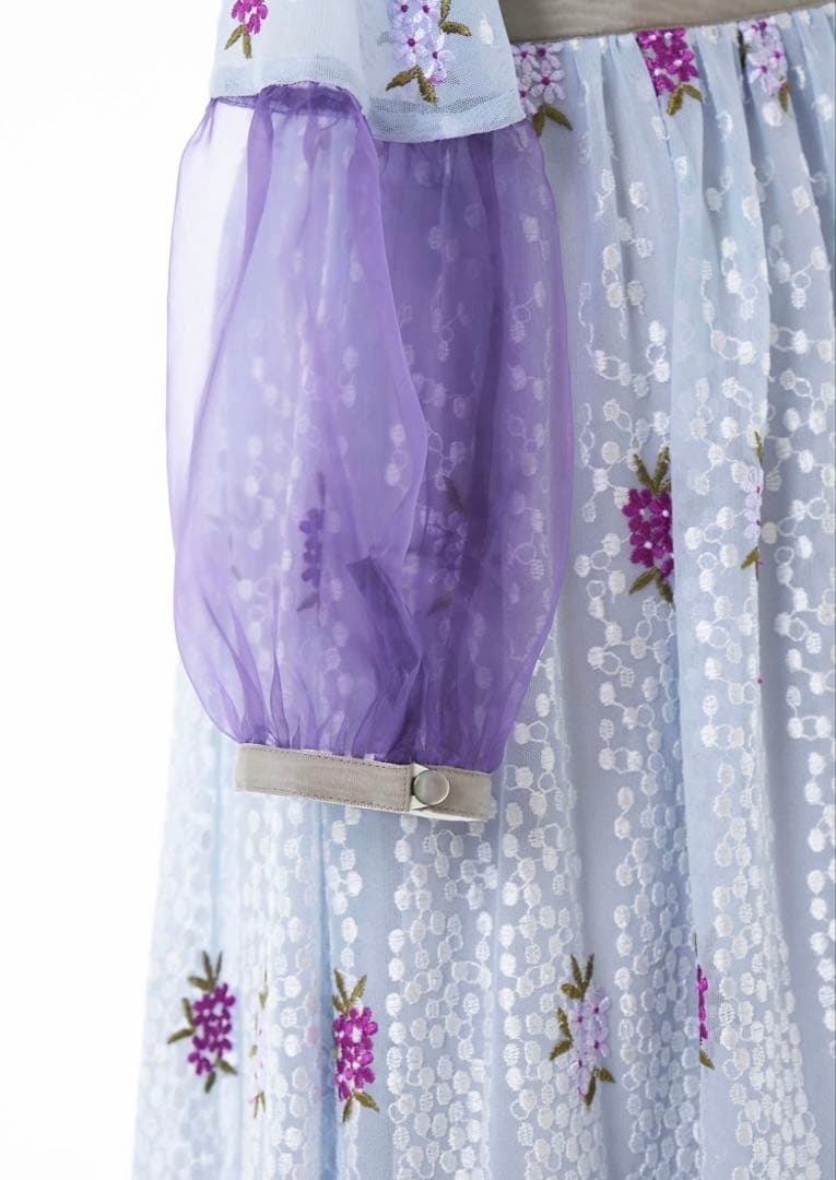 adelly ピンタックヨークワンピース