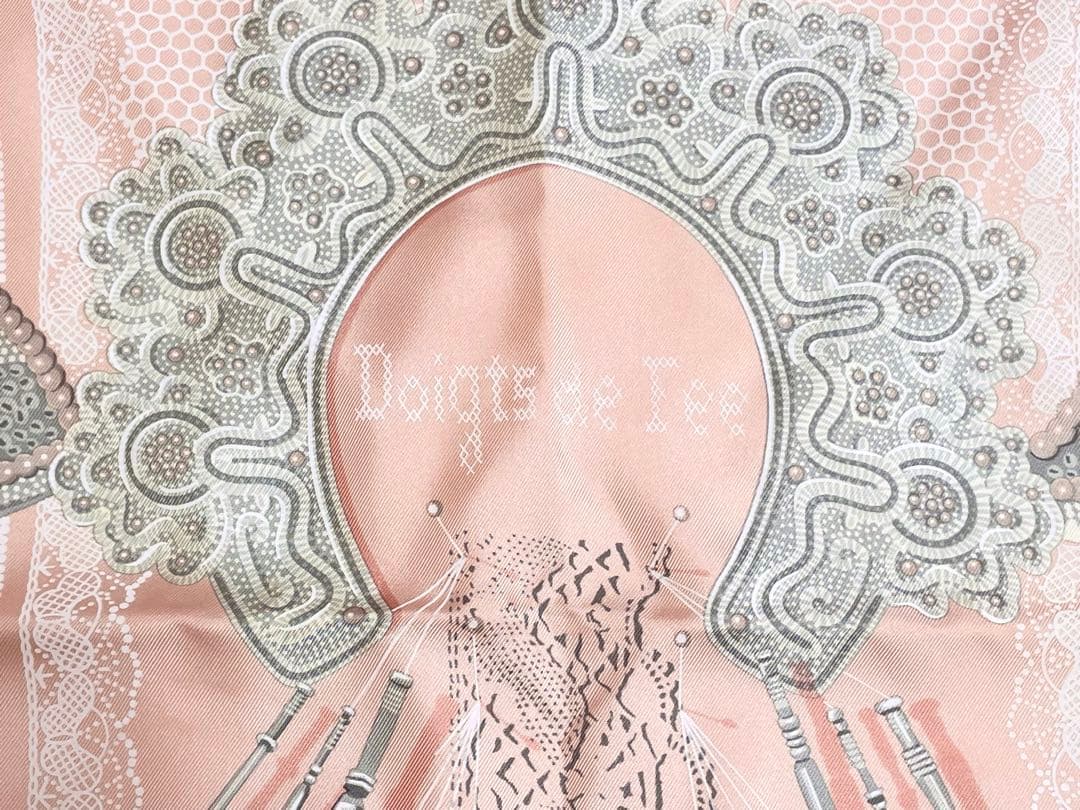 【希少！】HERMES エルメス　カレ90 妖精の指 ピンク系