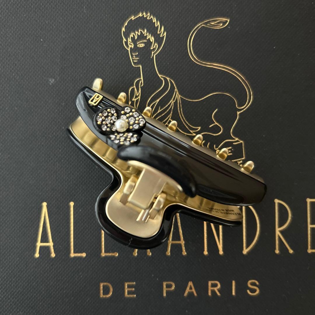 新品 アレクサンドルドゥパリ カメリア ヴァンドームクリップ 7.5㎝