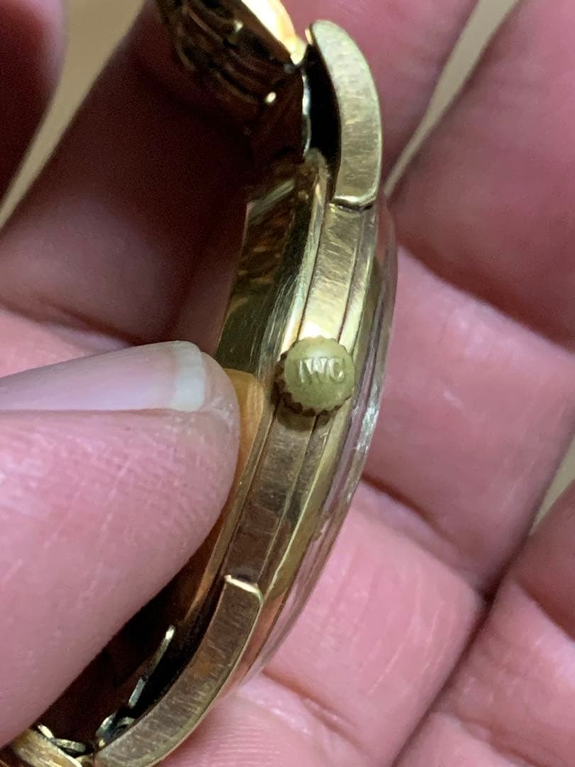 IWC シャウハウゼン自動巻き時計 1960年代　たぶんK18？