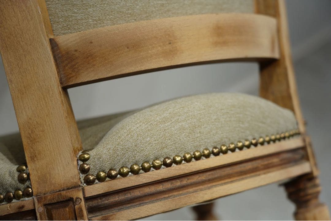 フランスアンティーク　ルイ16世様式 椅子　張替え済み　フレンチチェア