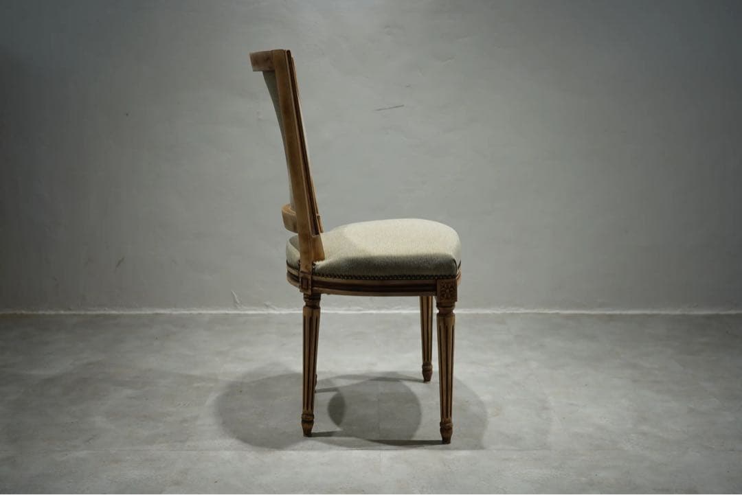 フランスアンティーク　ルイ16世様式 椅子　張替え済み　フレンチチェア