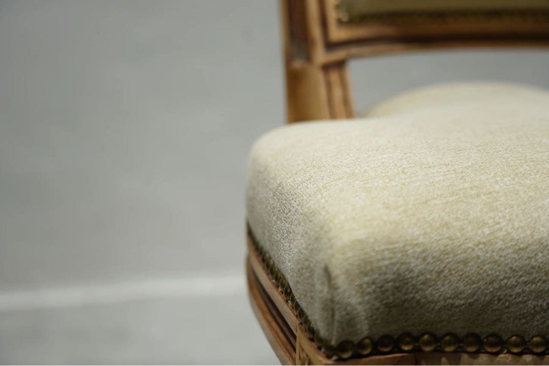 フランスアンティーク　ルイ16世様式 椅子　張替え済み　フレンチチェア