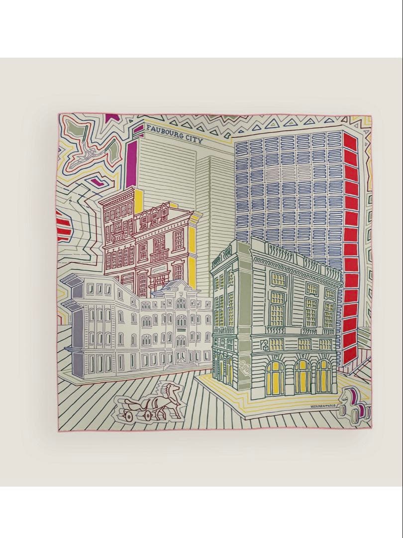 ♦エルメス♦カレ70♦フォーブルシティ♦