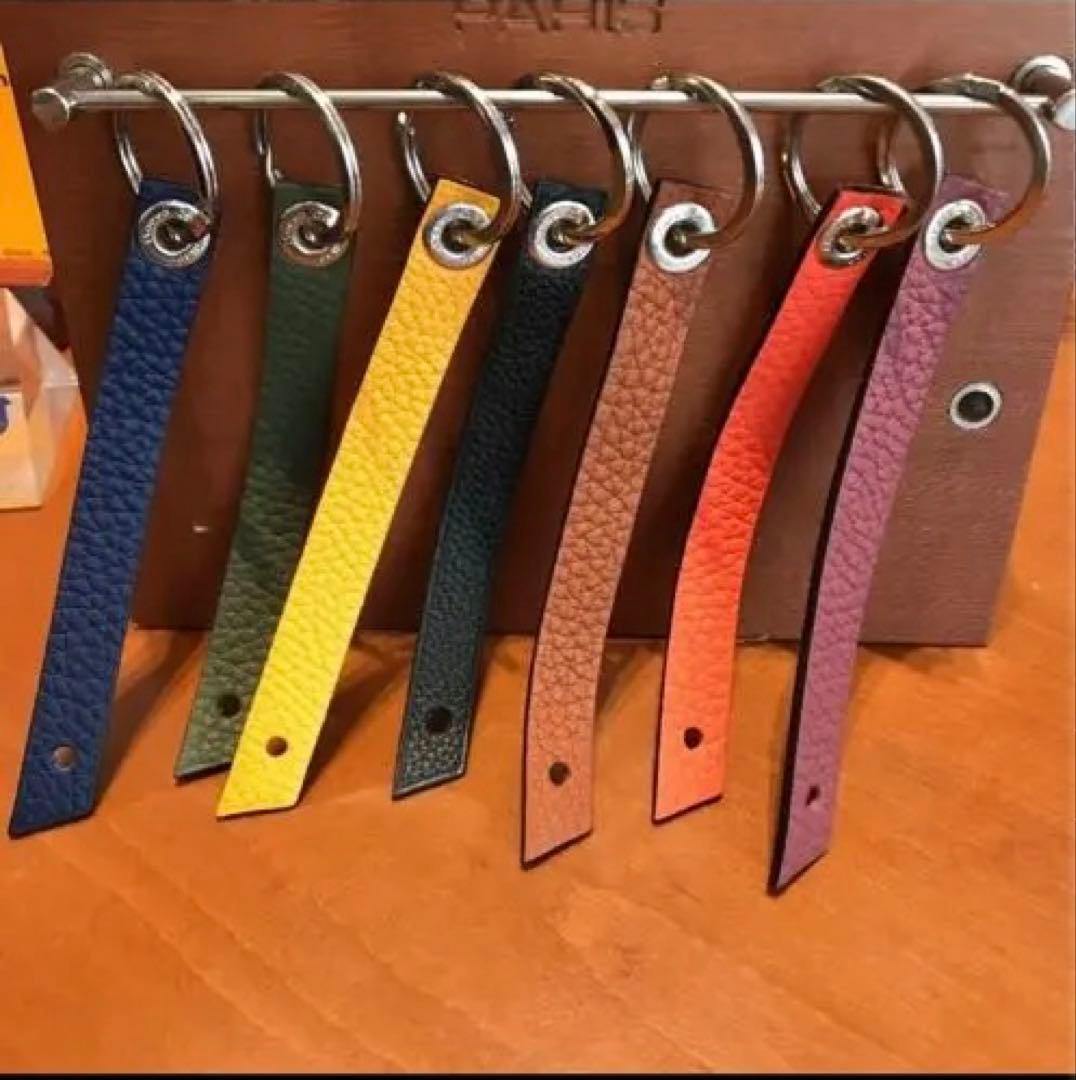 Hervé Chapelier レザーキーホルダー　エルベシャプリエ