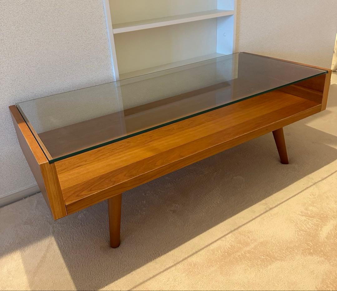 unicoウニコ ecco エッコ シリーズ ガラスローテーブル