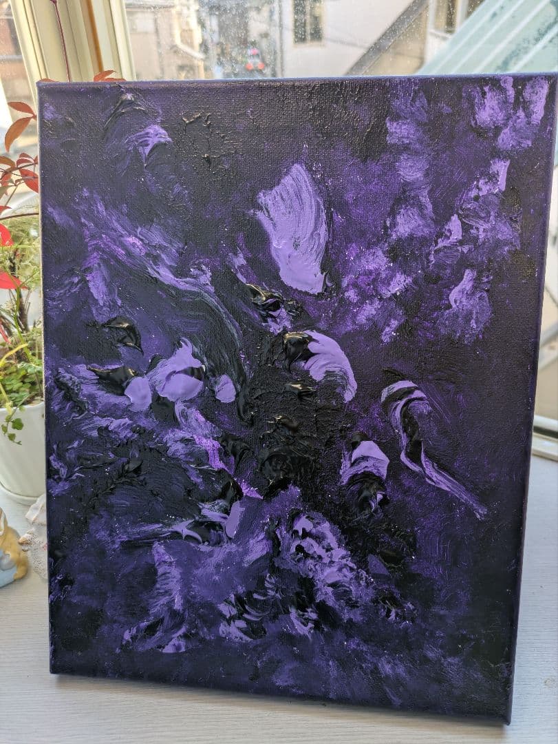 宇宙エネルギー　浄化　祈り　エネルギー絵画　抽象画