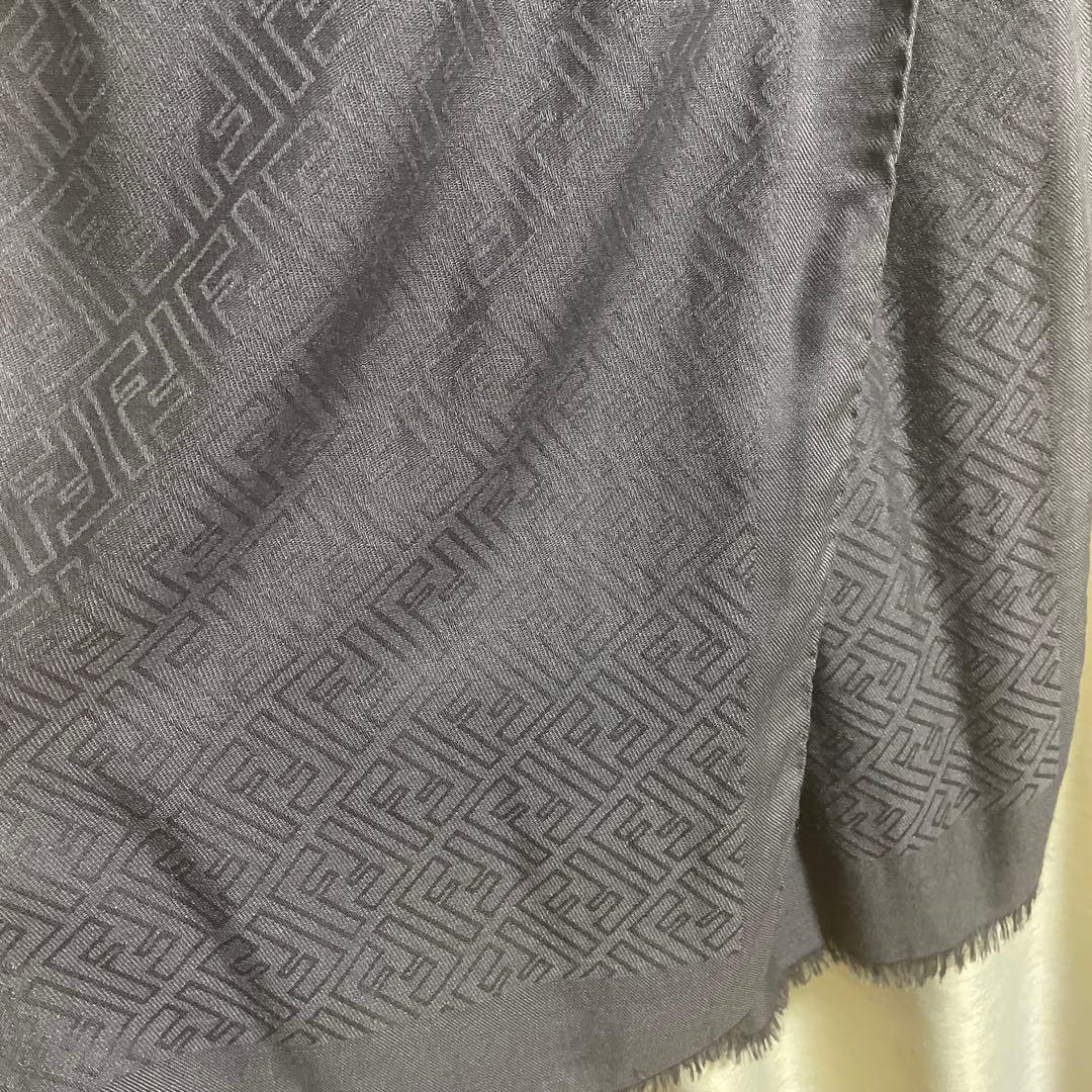 フェンディ　ストール　ブラウン　グレー