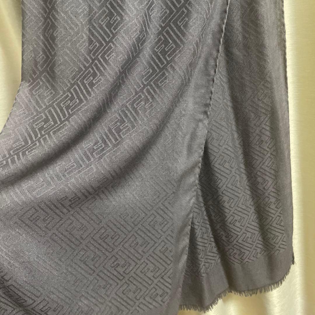 フェンディ　ストール　ブラウン　グレー