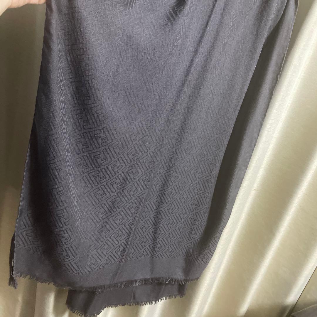 フェンディ　ストール　ブラウン　グレー