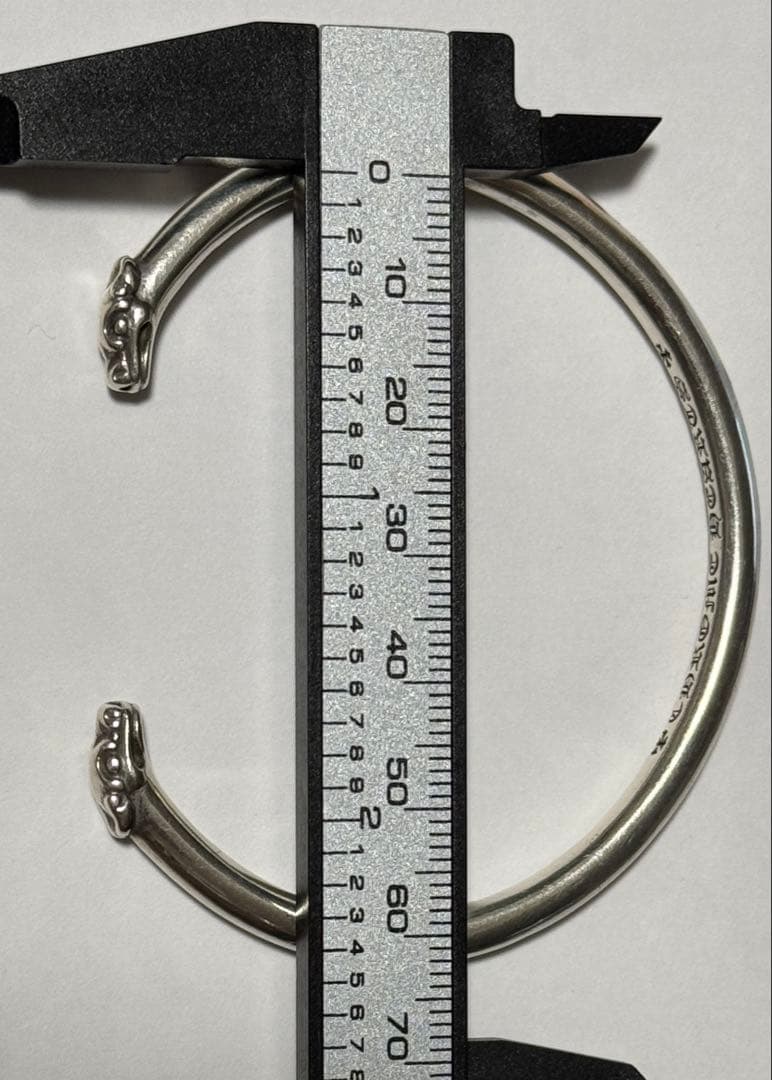 たぴ　クロムハーツ　Chrome Hearts ダブルドッグ　バングル