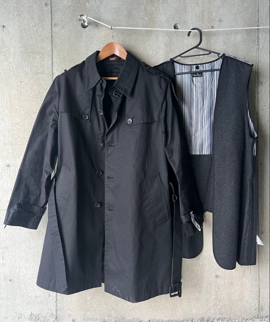 PS Paul Smith トレンチコート ライナー付 黒
