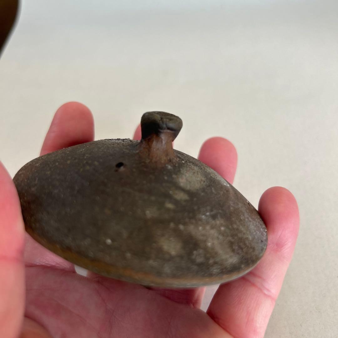 『値引き』【珍しい】備前焼　人間国宝　藤原啓　作　宝瓶　急須