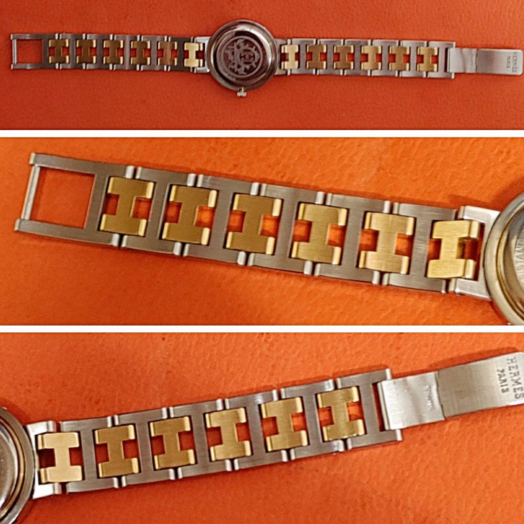 えりんこエルメス時計クリッパー/新品電池新品仕上げ正常稼働品/レディース