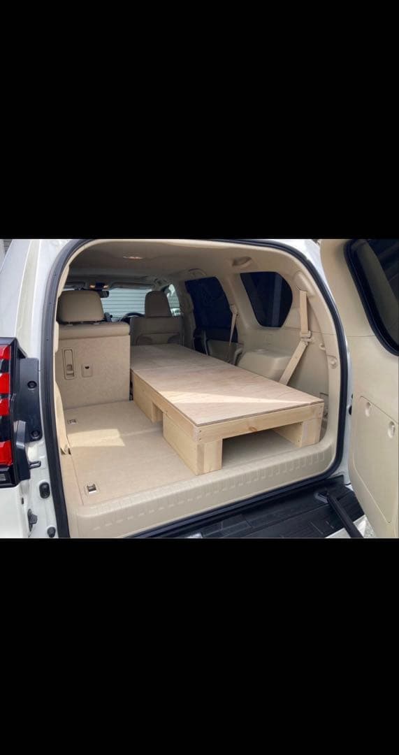 ランドクルーザープラド　ベッドキット　車中泊　1人用　ソロキャンプ