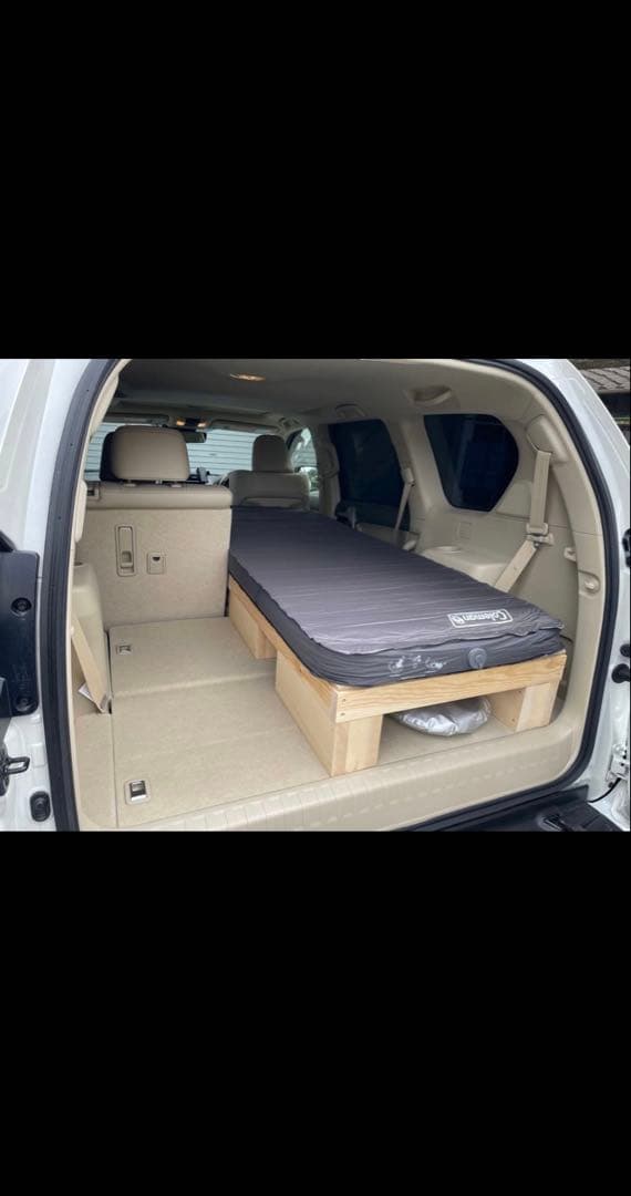 ランドクルーザープラド　ベッドキット　車中泊　1人用　ソロキャンプ