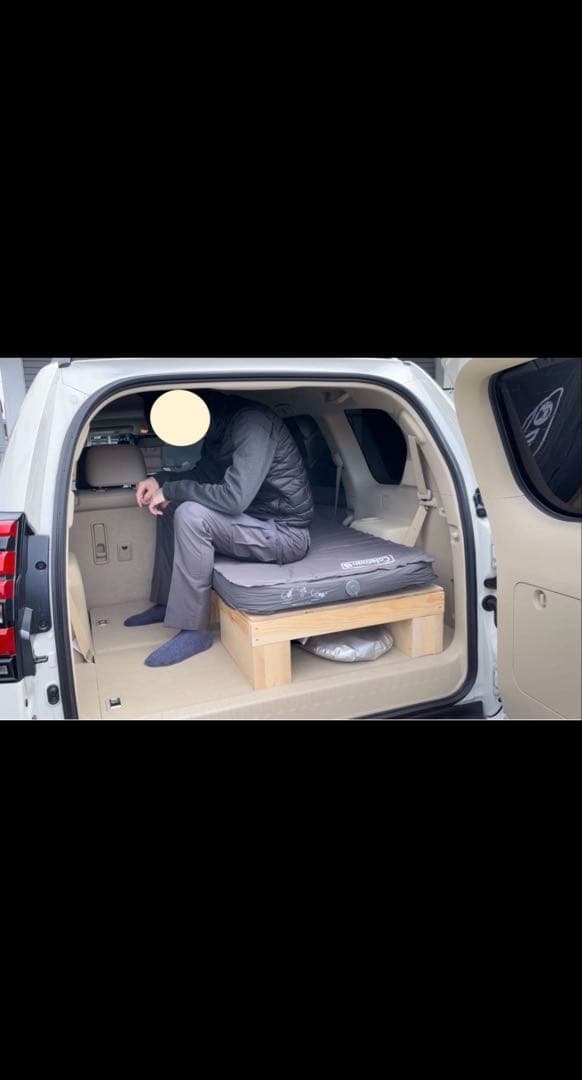 ランドクルーザープラド　ベッドキット　車中泊　1人用　ソロキャンプ