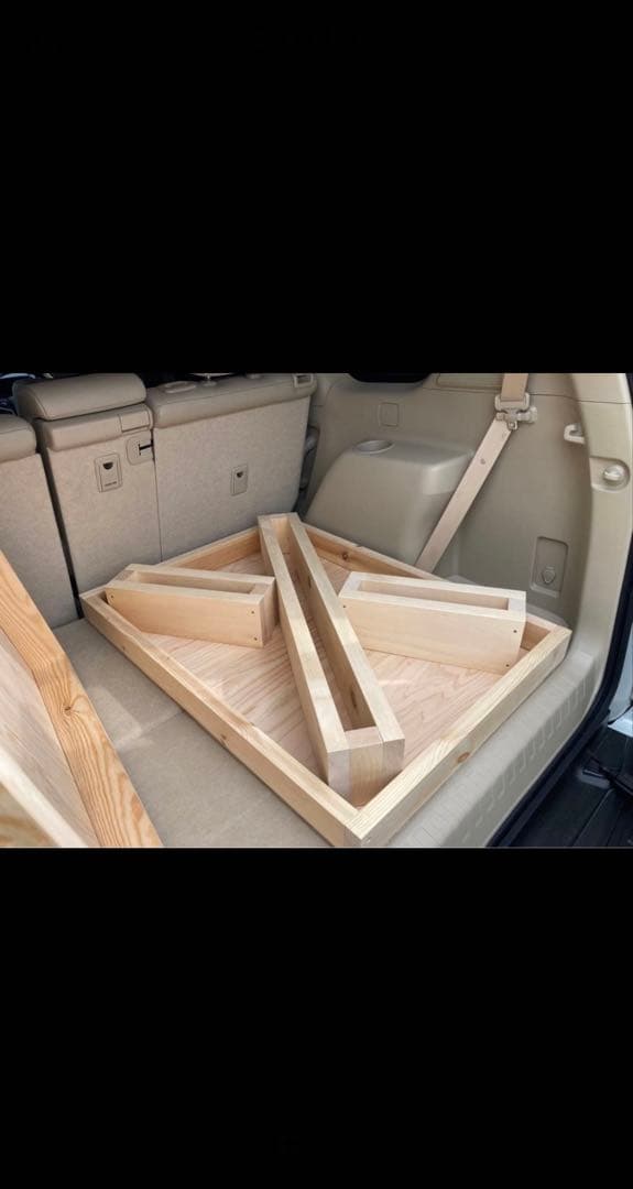 ランドクルーザープラド　ベッドキット　車中泊　1人用　ソロキャンプ