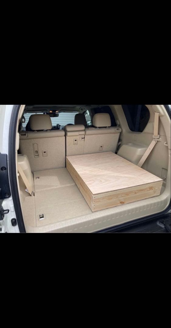 ランドクルーザープラド　ベッドキット　車中泊　1人用　ソロキャンプ
