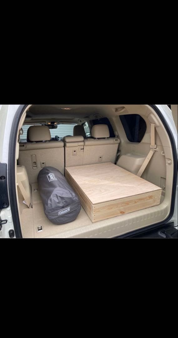 ランドクルーザープラド　ベッドキット　車中泊　1人用　ソロキャンプ