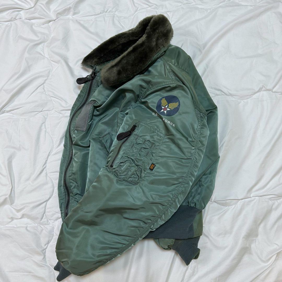 90s Alpha Industries USA B-15D フライトジャケット
