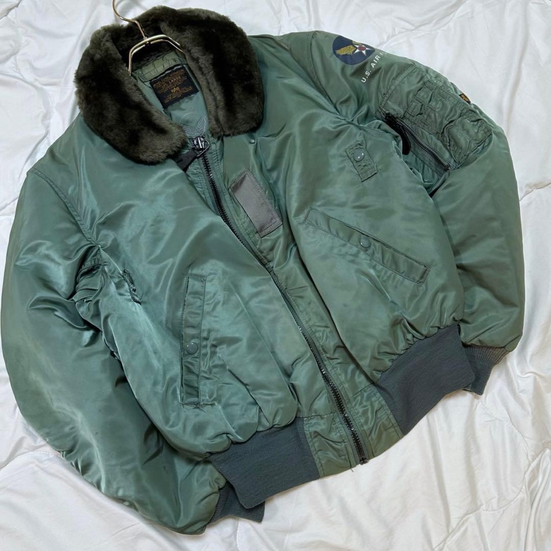 90s Alpha Industries USA B-15D フライトジャケット