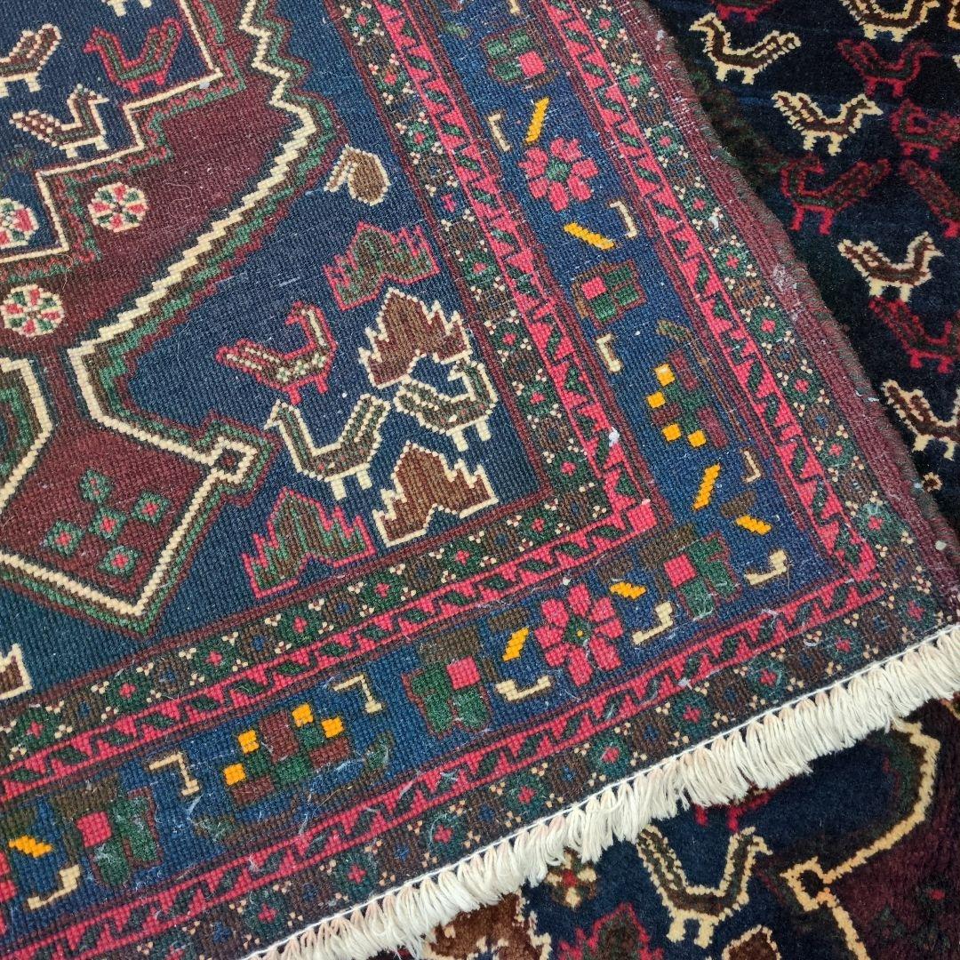 ペルシャ絨毯 手織り 草木染　スィールジャーン産 200x130 Sirjan