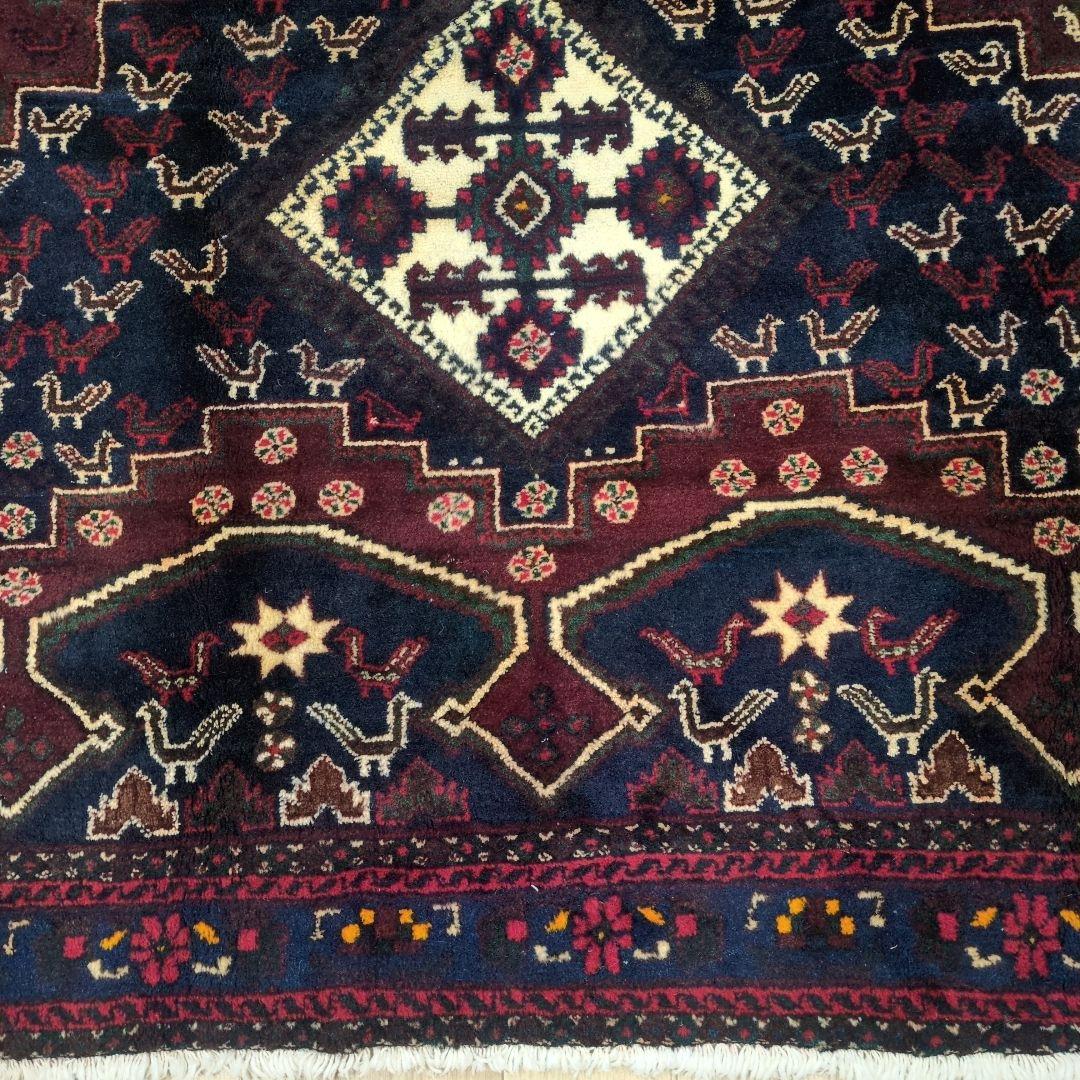 ペルシャ絨毯 手織り 草木染　スィールジャーン産 200x130 Sirjan