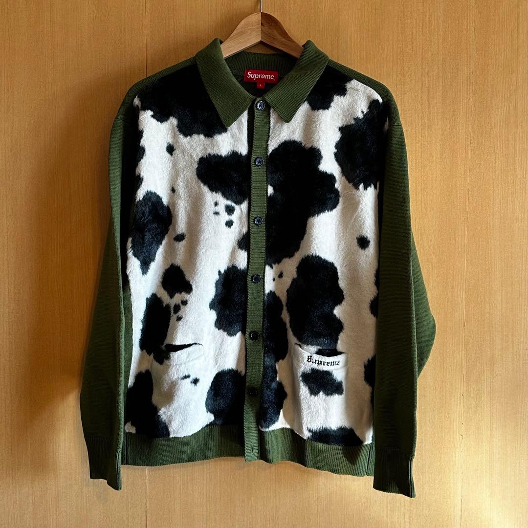 最終　本日限りSupreme cow print cardigan カーディガン