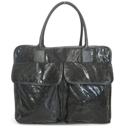 ✨美品✨GHERARDINI　ソフティー　トートバッグ　ブラック × ラメ　A4