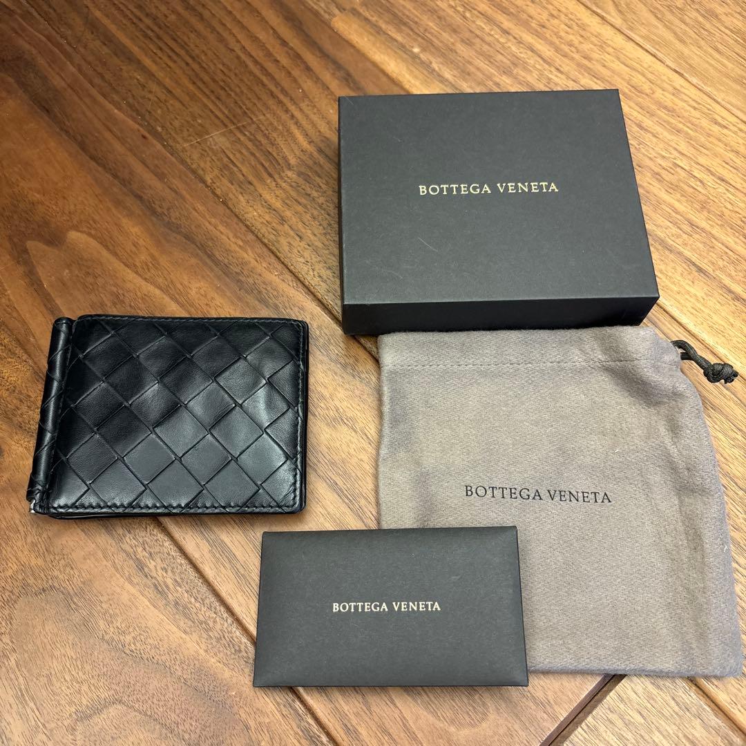 Bottega Veneta マネークリップ ブラック 2つ折り財布