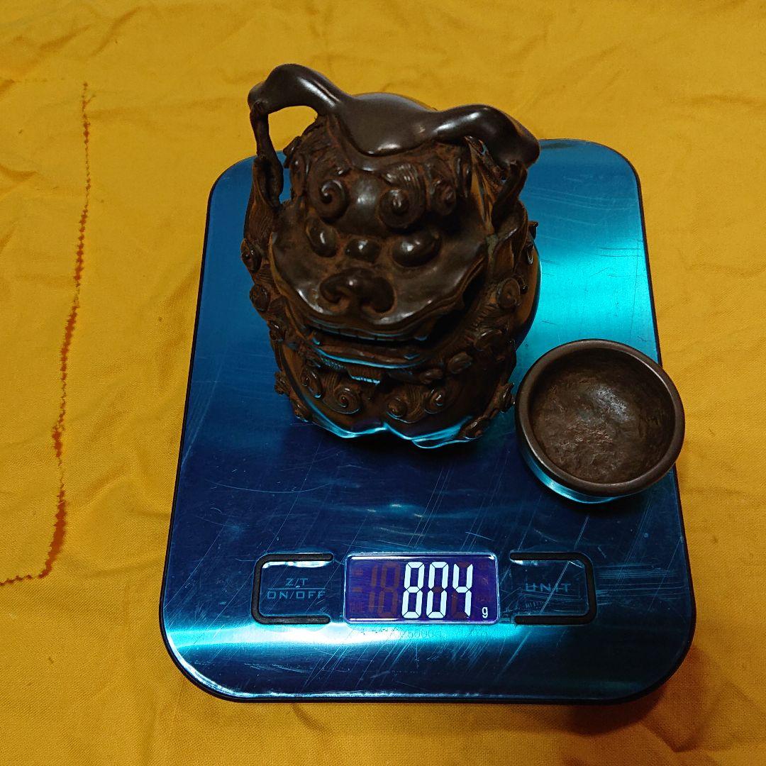 作家物金工師高橋阿子作蝋形鋳銅獅子伏香炉未使用品☆4月31日迄御値引き販売中☆